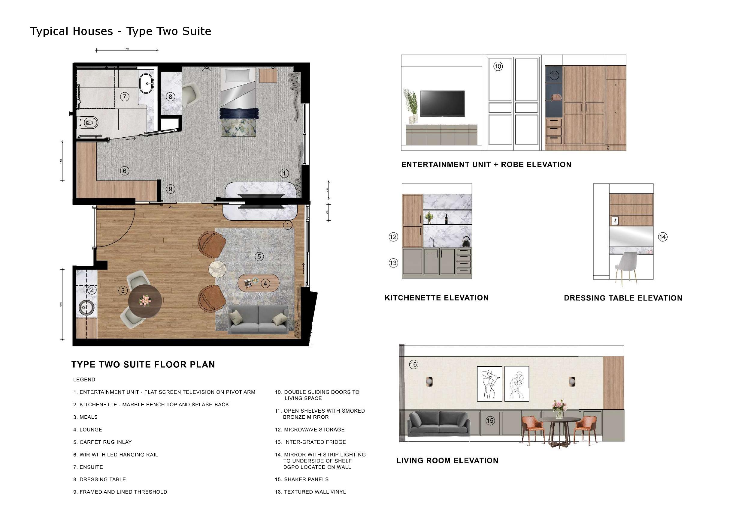 Mt Eliza Gardens - Type 2 Suite Floor Plan